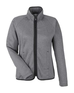 Women's Venture Heathered Stripe Full-Zip Jacket view 1