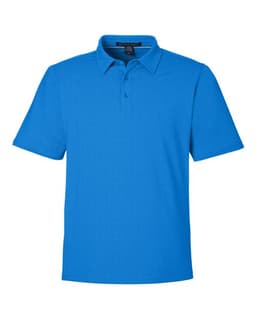 Men's Crownlux Performance® Geo Polo in French Blue/ Crystal Blue