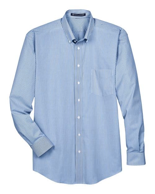 Devon & Jones Men's Crown Collection® Banker Stripe Woven Dress Shirt