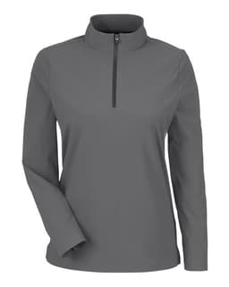 Women's CrownLux Performance® Windsor Welded Quarter-Zip Pullover in Graphite
