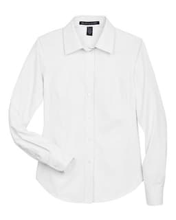 Women's Crown Collection® Oxford Woven Dress Shirt in White