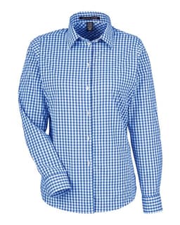 Women's CrownLux Performance® Gingham Dress Shirt view 1