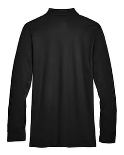 Men's Tall CrownLux Performance® Plaited Long Sleeve Polo view 2