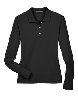 Women's Pima Piqué Long Sleeve Polo view 1