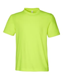 Youth Zone Performance Mesh T-Shirt in Safety Yellow