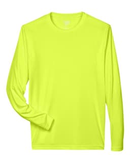Men's Zone Performance Long Sleeve T-Shirt in Safety Yellow