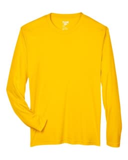 Men's Zone Performance Long Sleeve T-Shirt in Sport Athletic Gold