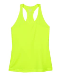 Women's Zone Performance Racerback Tank in Safety Yellow