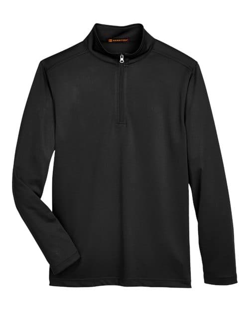 Harriton Men's Advantage Snag Protection Plus Quarter-Zip Pullover