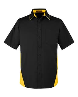 Men's Flash IL Colorblock Shirt in Black/ Sunray Yellow