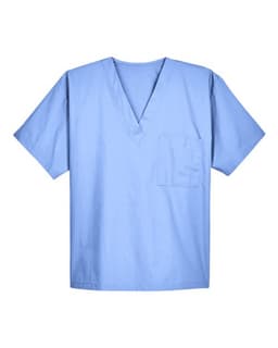 Unisex Restore Scrub Top in Ciel Blue