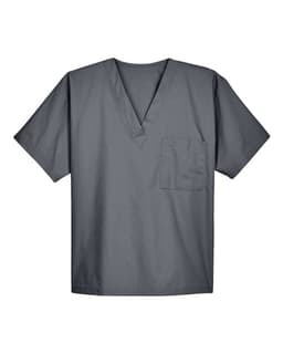 Unisex Restore Scrub Top in Dark Charcoal