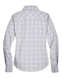 Women's Crown Collection® Glen Plaid Woven Dress Shirt view 2