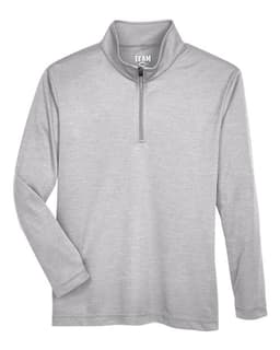 Youth Zone Sonic Heather Performance Quarter-Zip Pullover view 1