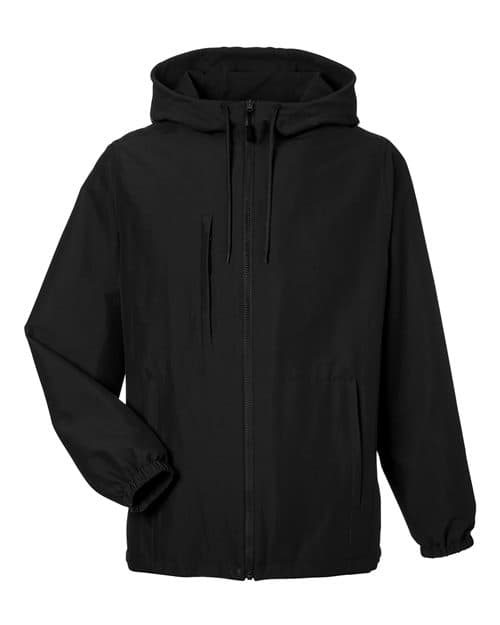 Harriton Unisex Flex Twill Hooded Jacket