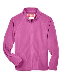 Youth Campus Microfleece Jacket in Sport Charity Pink