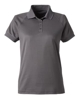 Women's Charge Snag and Soil Protect Polo in Dark Charcoal