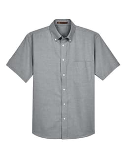 Men's Oxford Short Sleeve with Stain-Release in Oxford Grey