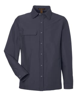 Unisex Flex Twill Overshirt Jacket in Dark Charcoal