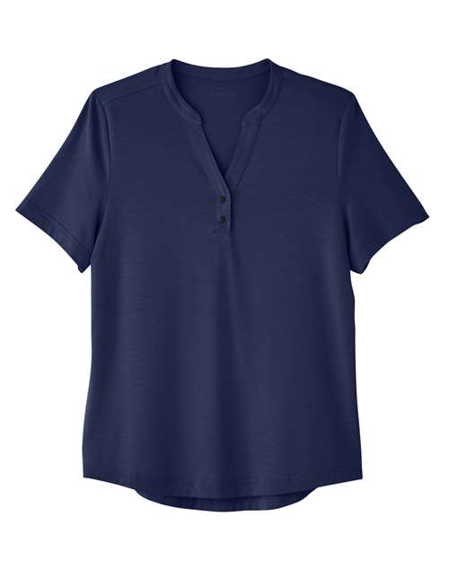 North End Women's JAQ Snap-Up Stretch Performance Polo