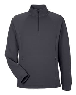 Men's Rhythm Waffle Quarter-Zip Pullover in Carbon