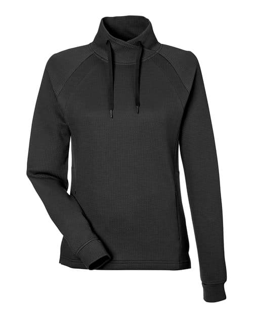 North End Women's Rhythm Waffle Cross-Neck Pullover