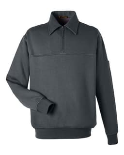 Unisex ClimaBloc™ Heavyweight Tactical Quarter-Zip Pullover in Dark Charcoal