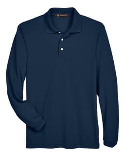 Men's Easy Blend™ Long Sleeve Polo in Navy