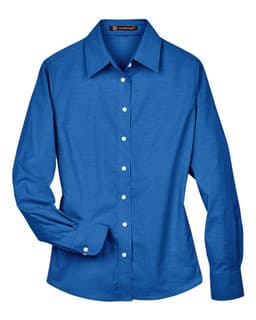 Women's Long Sleeve Oxford Dress Shirt view 1