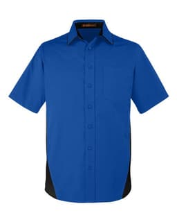 Men's Tall Flash IL Colorblock Shirt in True Royal/ Black