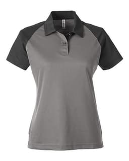 Women's Command Snag-Protection Colorblock Polo in Sport Graphite/ Black