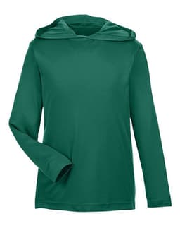 Youth Zone Performance Hooded T-Shirt in Sport Forest