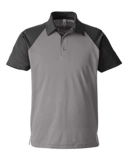 Men's Command Snag-Protection Colorblock Polo in Sport Graphite/ Black