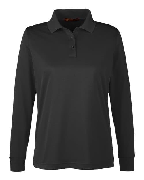 Harriton Women's Advantage Snag Protection Plus IL Long Sleeve Polo