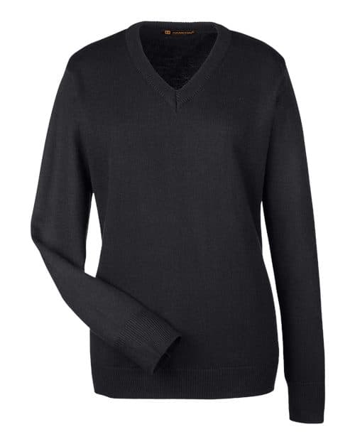 Harriton Women's Pilbloc V-Neck Sweater