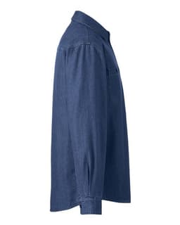 Unisex Denim Shirt Jacket view 3