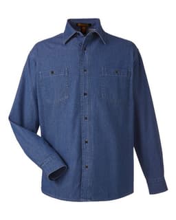 Unisex Denim Shirt Jacket view 1