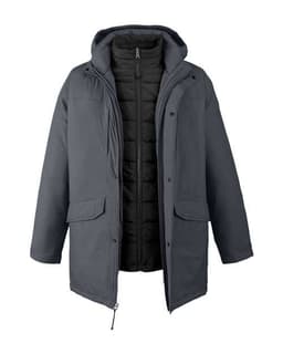 Men's Inspire 3-in-1 Jacket with Insulated Liner in Carbon/ Black