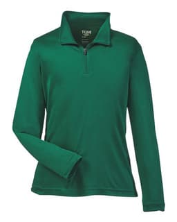 Youth Zone Performance Quarter-Zip Pullover in Sport Forest