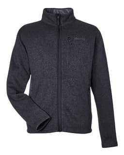 Men's Drop Line Fleece Jacket in Black Heather