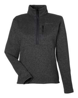 Women's Drop Line Half-Zip Jacket in Black Heather