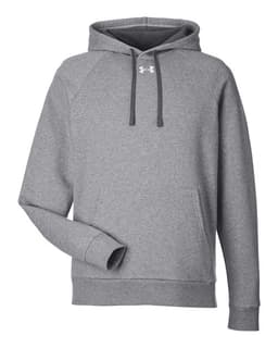 Men's Rival Fleece Hooded Sweatshirt in CS Grey Light Heather/ White