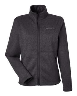 Women's Drop Line Fleece Jacket in Black Heather