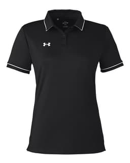 Women's Tipped Teams Performance Polo view 1