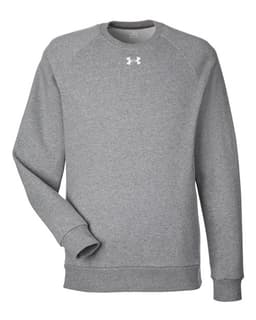 Men's Rival Fleece Crewneck Sweatshirt in CS Grey Light Heather/ White