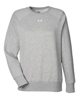 Women's Rival Fleece Crewneck Sweatshirt in Mod Grey Light Heather/ White