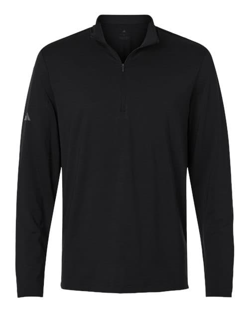 Adidas Men's Textured Stripe Quarter-Zip Pullover