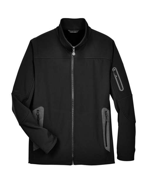 North End Men's Three Layer Fleece Bonded Shell Technical Jacket