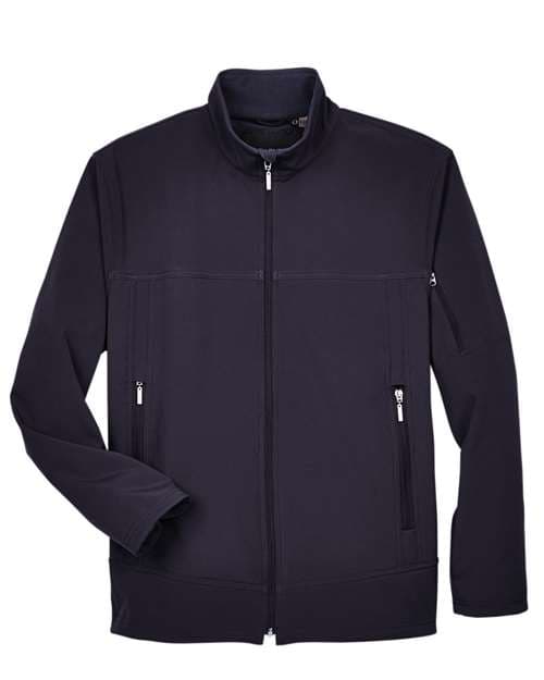 North End Men's Three Layer Fleece Performance Soft Shell Jacket