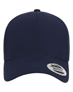 Five-Panel Snapback with Perforated Cap in Navy